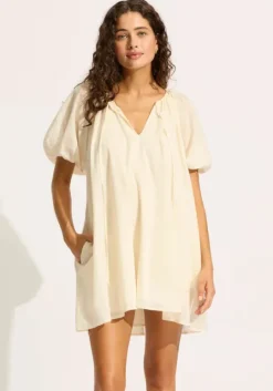 Babydoll Dress Ecru