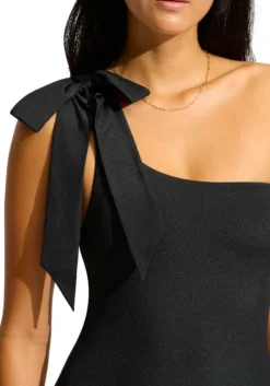 Beau One Shoulder Swimsuit Black