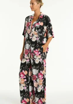 Belle Aloha Surf Pant Black