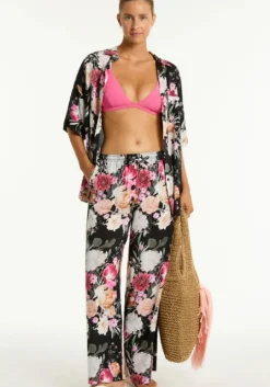 Belle Aloha Surf Pant Black