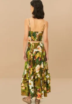 Botanical Forest Midi Skirt