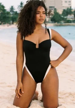 Cannes Swimsuit Black/White