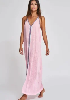 Cheetah Maxi Sundress Light Pink