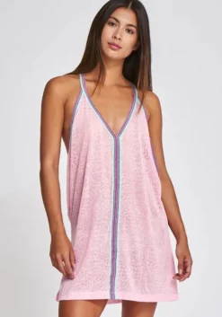 Cheetah Mini Dress Light Pink