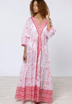 Cherry Blossom Loose Maxi Dress