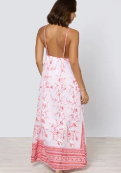 Cherry Blossom Strappy Maxi Dress