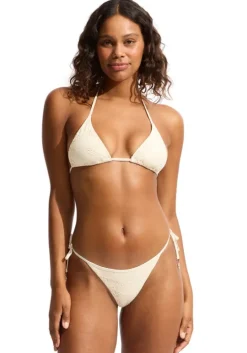 Chiara Triangle Bikini Ecru