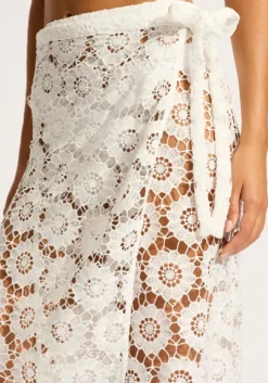 Crochet Maxi Wrap Skirt