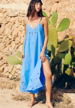 Cut Out Maxi Dress Periwinkle