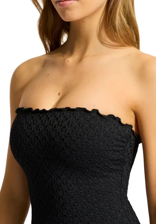 Daydreamer DD Bandeau Swimsuit Black