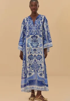 Delicate Tapestry Long Kaftan