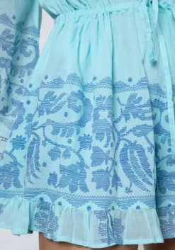 Dhaka Print Playsuit Blue
