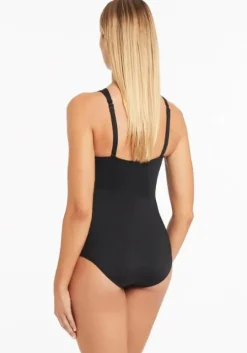 Essentials High Neck Swimsuit Black