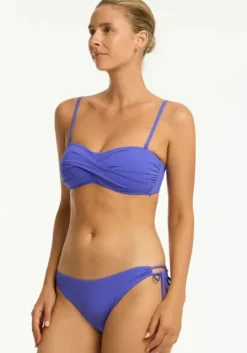Essentials Twist Bandeau Bikini Iris