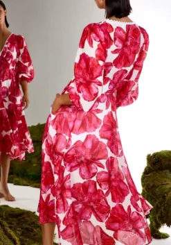 Fata Long Dress White Blossom