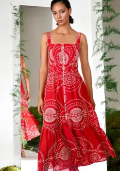 Graba Long Dress Red Nelum