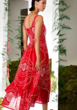 Graba Long Dress Red Nelum