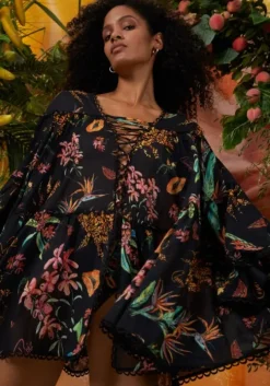 Ivet Kaftan Black Fresca