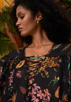 Ivet Kaftan Black Fresca