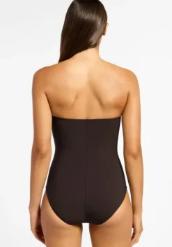 Jetset Bandeau Swimsuit Chocolate
