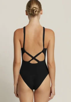 Jetset High Neck Swimsuit Black