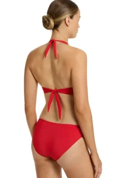 Jetset Twist Front Halter Bikini Rosso