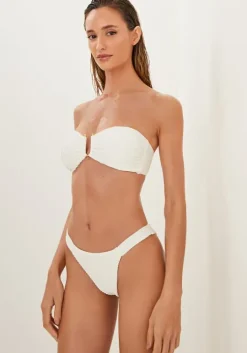 Jill Square Bandeau Bikini Off White