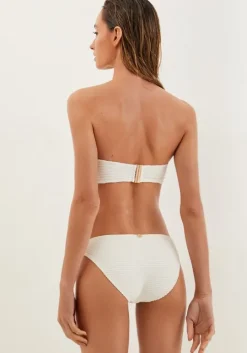 Jill Square Bandeau Bikini Off White