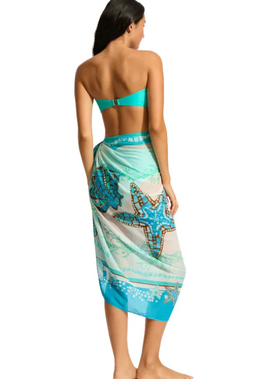 La Mer Sarong Aquatic Blue