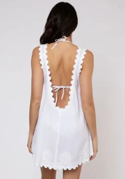 Low Back Dress White