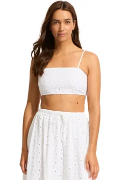 Lulu Broderie Crop Top