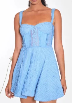 Mai Short Dress Blue
