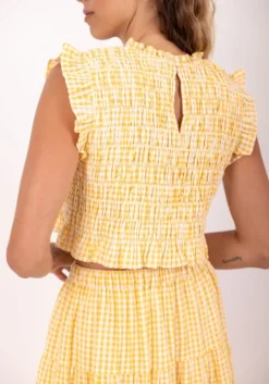 Malone Top Yellow Gingham