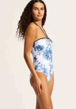 Marbella Trim Halter Swimsuit