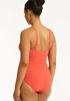 Messina Tie Front DD Swimsuit Flame