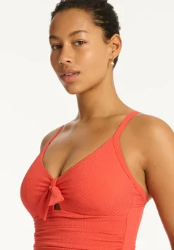 Messina Tie Front DD Swimsuit Flame