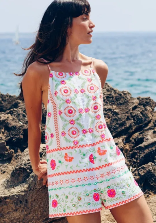 Mexican Embroidered Playsuit