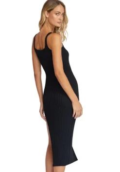 Midnight Piper Slit Dress