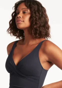Night Sky Cross Front Swimsuit