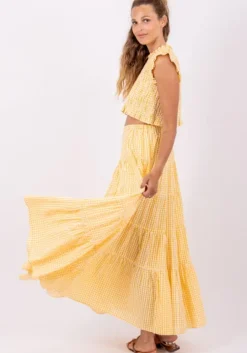 Odette Skirt Yellow Gingham