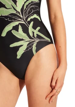 Palm Paradise DD Swimsuit Black