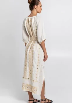 Pixel Belted Midi Kaftan