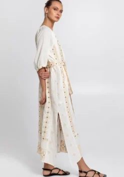 Pixel Belted Midi Kaftan