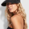 Raffia Visor Black