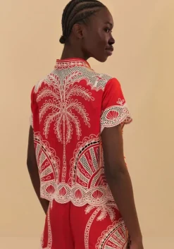Red Palm Tree Shirt