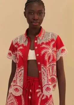 Red Palm Tree Shirt