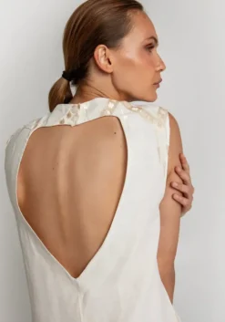 Roots Sleeveless Mini Dress Natural
