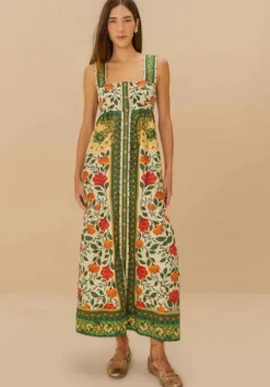 Sand Garden Tapestry Maxi Dress