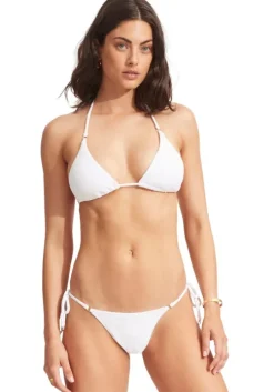 Seadive Triangle Bikini White