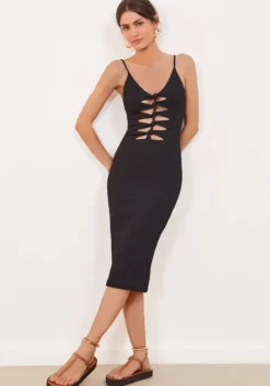 Seraphine Midi Dress Black